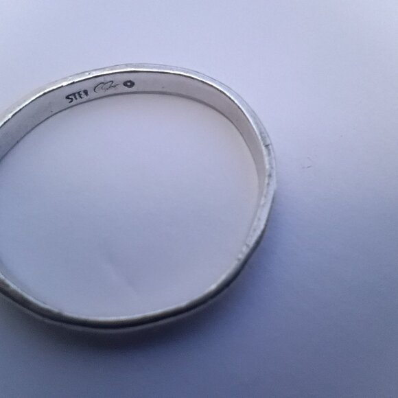 Vintage, Signed Native American Sterling Ring - Picture 4 of 6